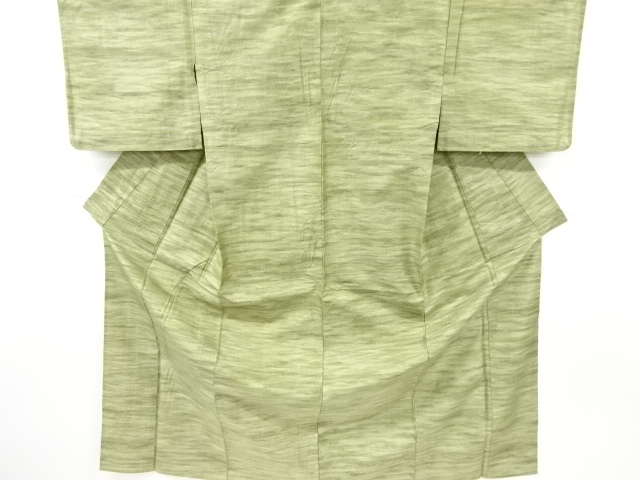 JAPANESE KIMONO / ANTIQUE HITOE KIMONO / SILK / TSUMUGI / WOVEN MIST